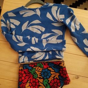 The seea Palomar crop top rash guard swimsuit